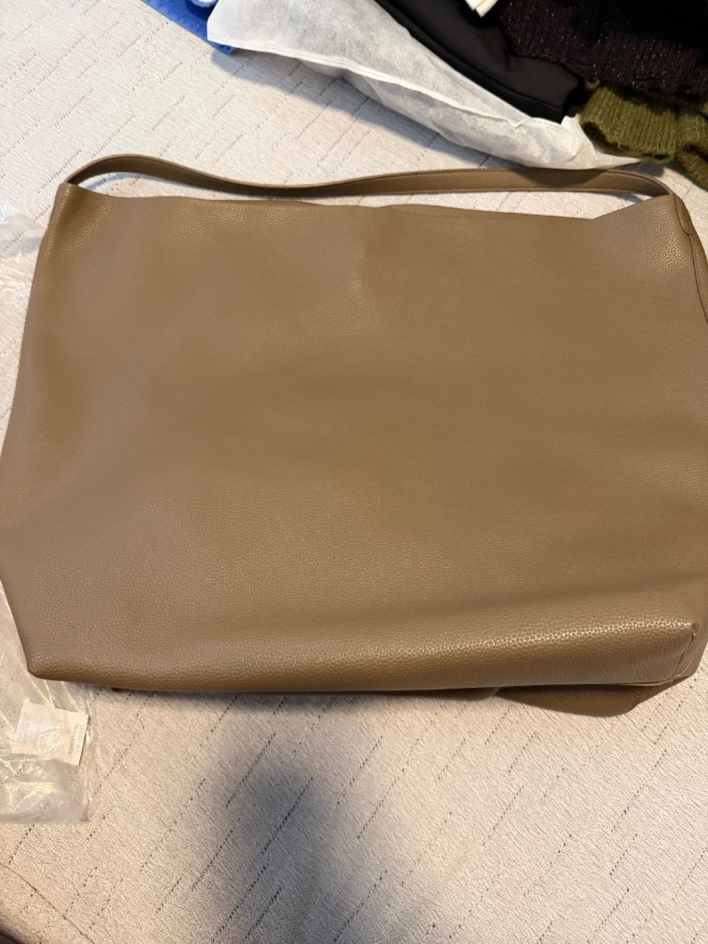 OAK + FORT Large Sloane Tote in Taupe
